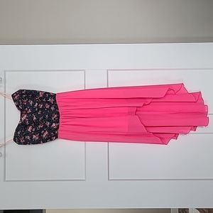 Pink High-Low Dress